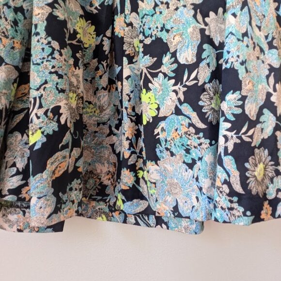 Floral Flared Skirt Small S - Picture 4 of 4